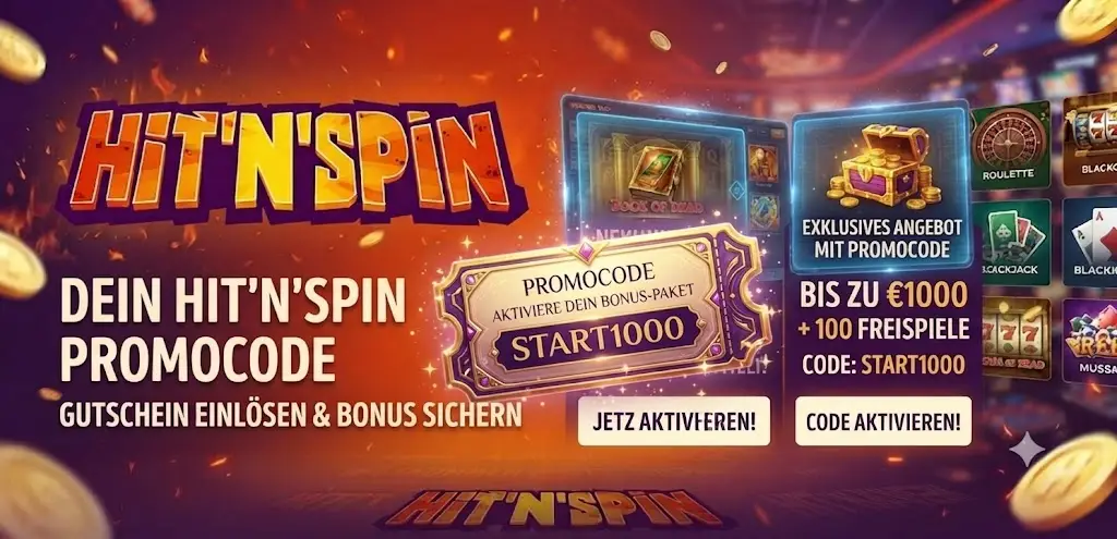 HitnSpin Bonuscode eingeben